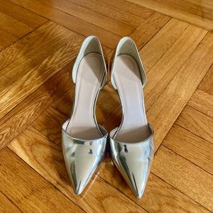 J. Crew Elsie Metallic Gold D’Orsay Pumps